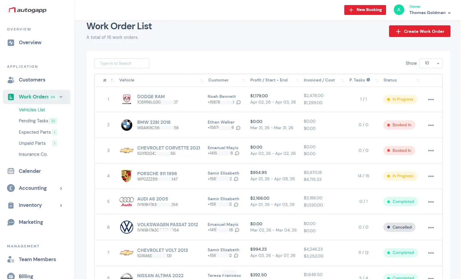 Garage Management Software for Modern Auto Repair Shops